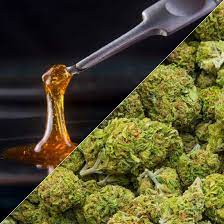 Illustration of synthetic cannabinoid molecules interacting with brain receptors